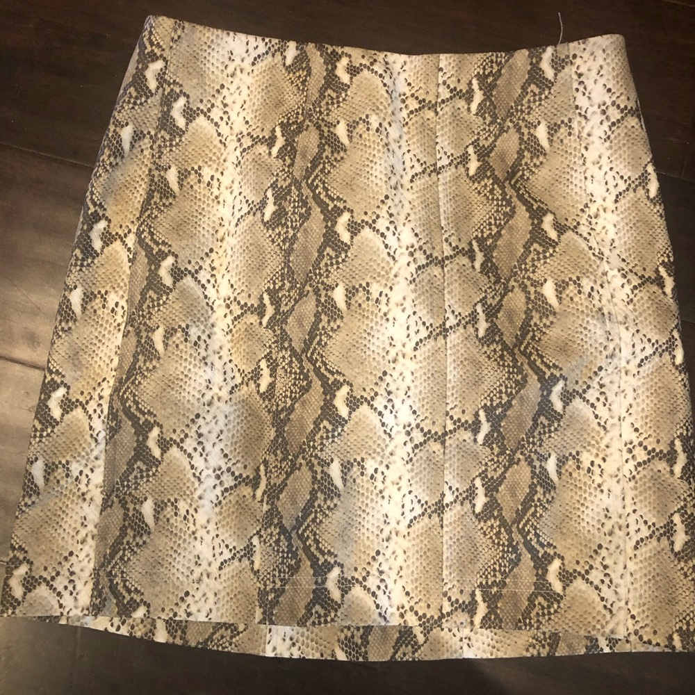 Snake Skin leather skirt
